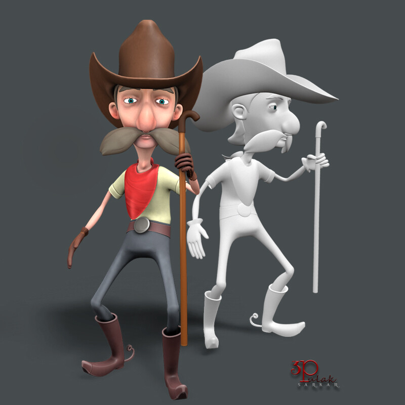 ArtStation - Cowboy_3D character