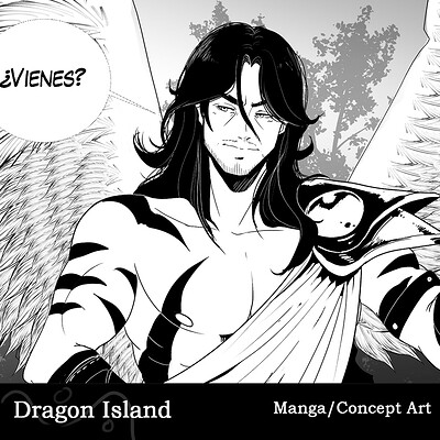 Dragon Island Characters, Concept art (Manga style)