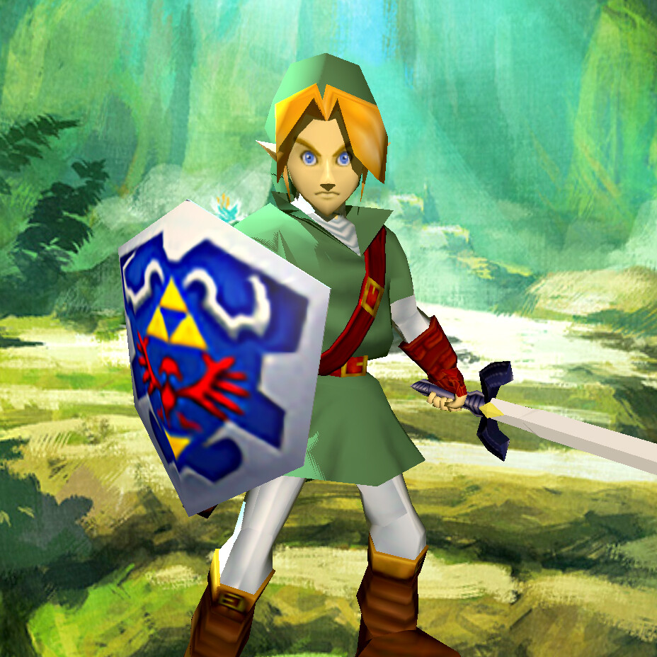 weepy-chough406: man link style from zelda ocarina of time The