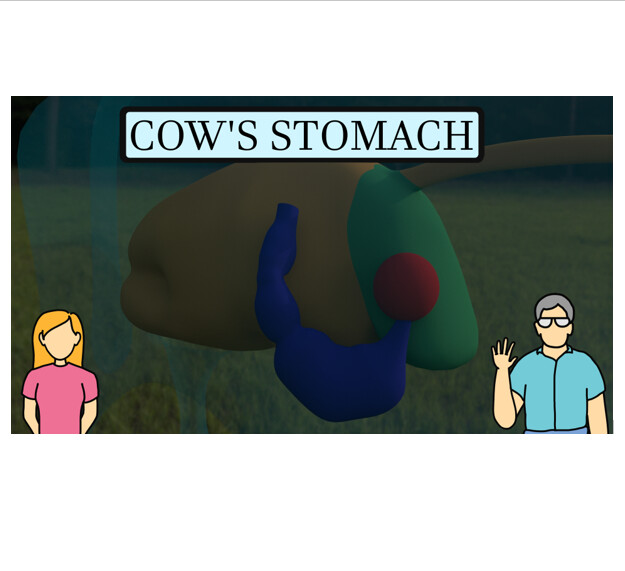 ArtStation - 3D Video about how the COW'S STOMACH works.