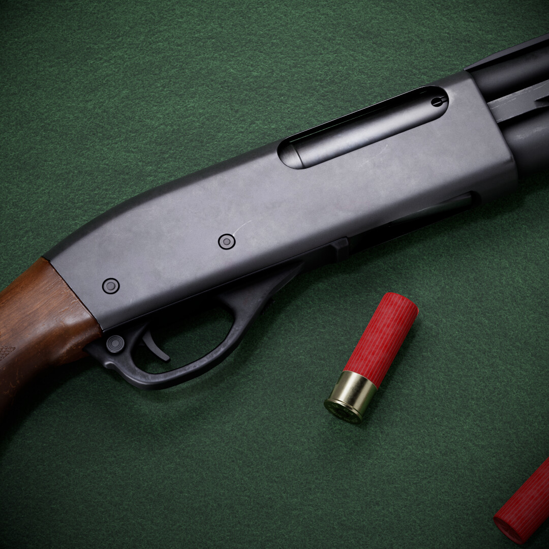 ArtStation - Remington 870 12ga shotgun