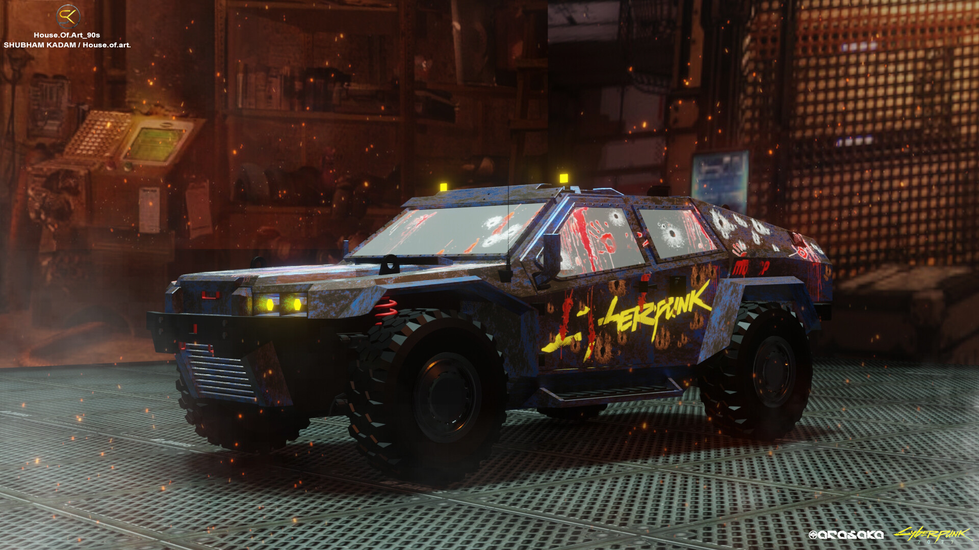 ArtStation CYBERPUNK 2077 NOMAD CAR CONCEPT "Car to survive in a