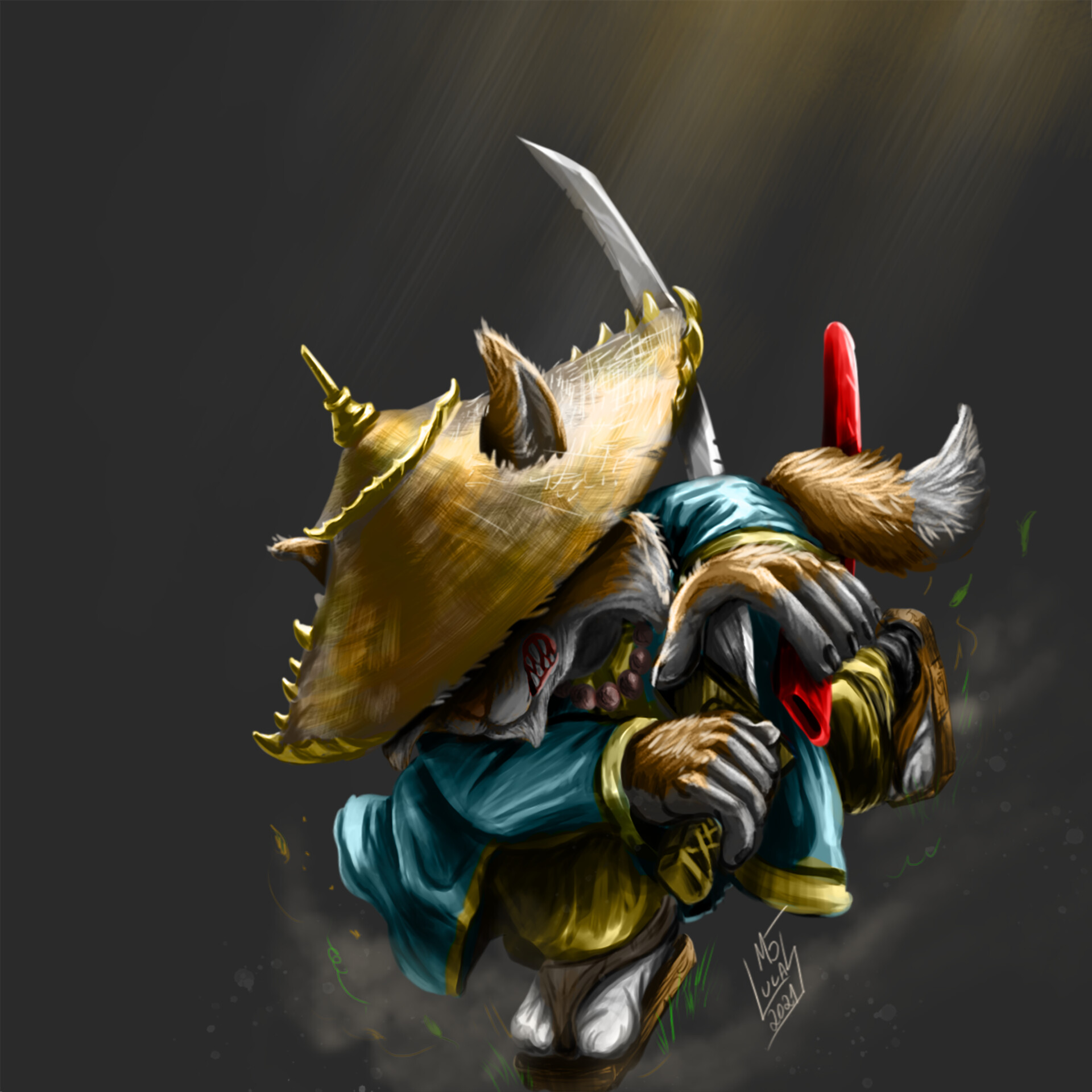 ArtStation Kitsune Samurai Concept