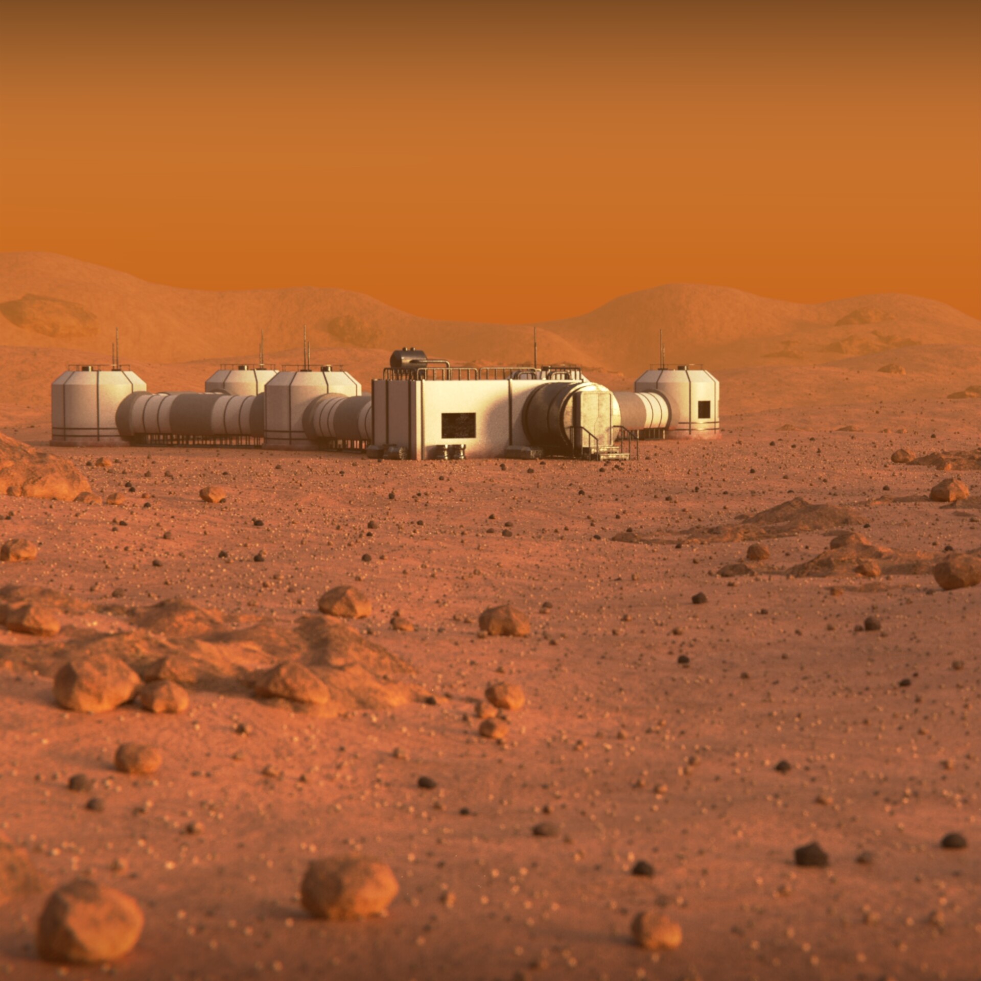 ArtStation - Martian Environment (Blender Tutorial Series)