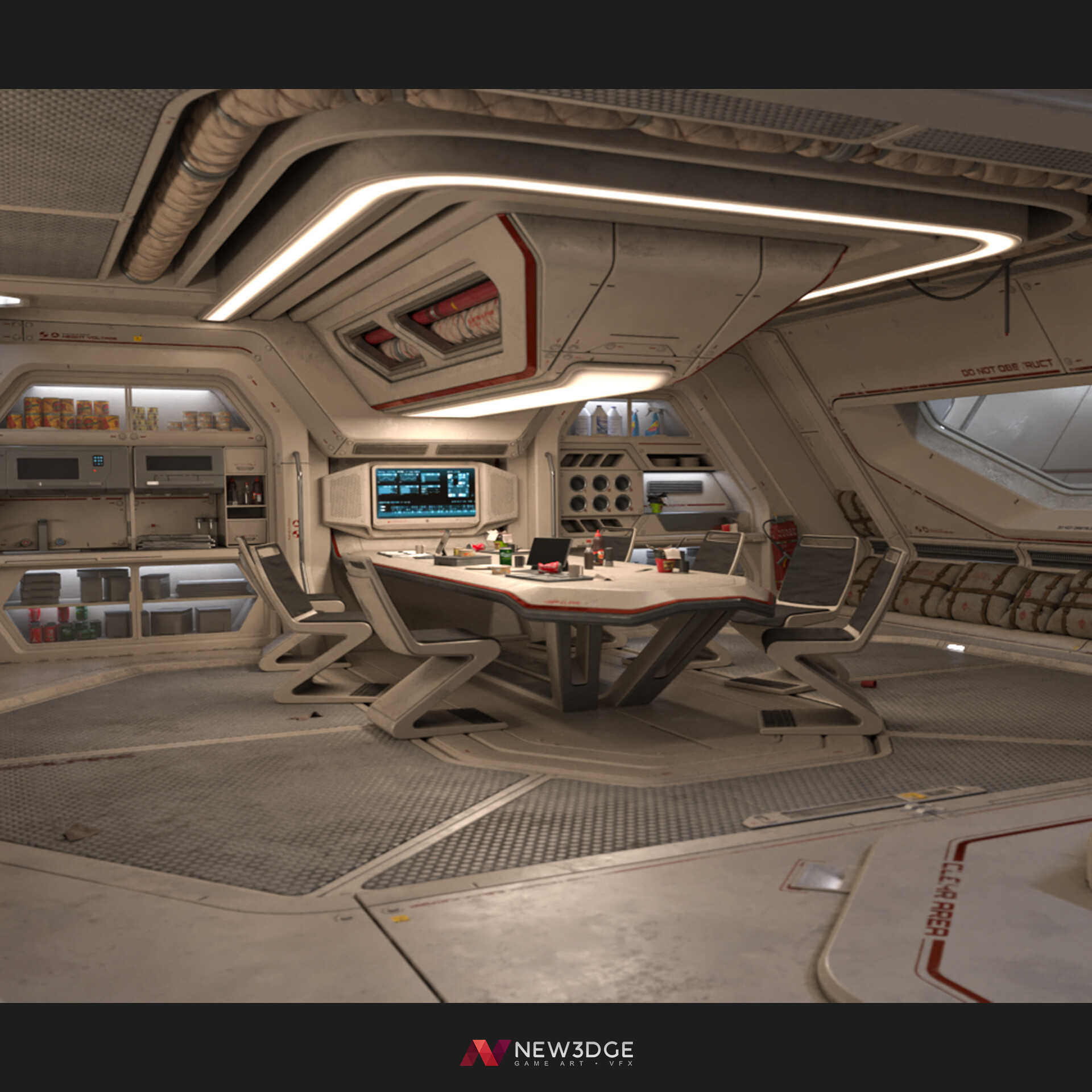 ArtStation - Spaceship Kitchen - Star citizen