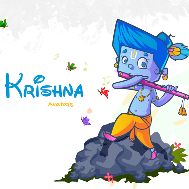 ArtStation - Krishna Avatars Illustration
