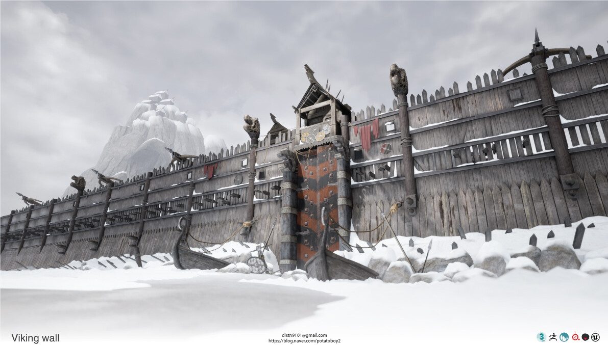 ArtStation Viking wall