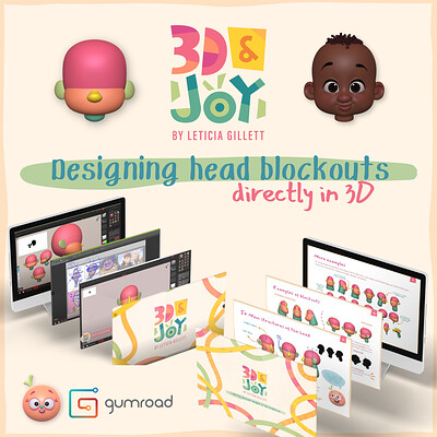 3D&JOY - new course -Designing Head Blockouts in 3D