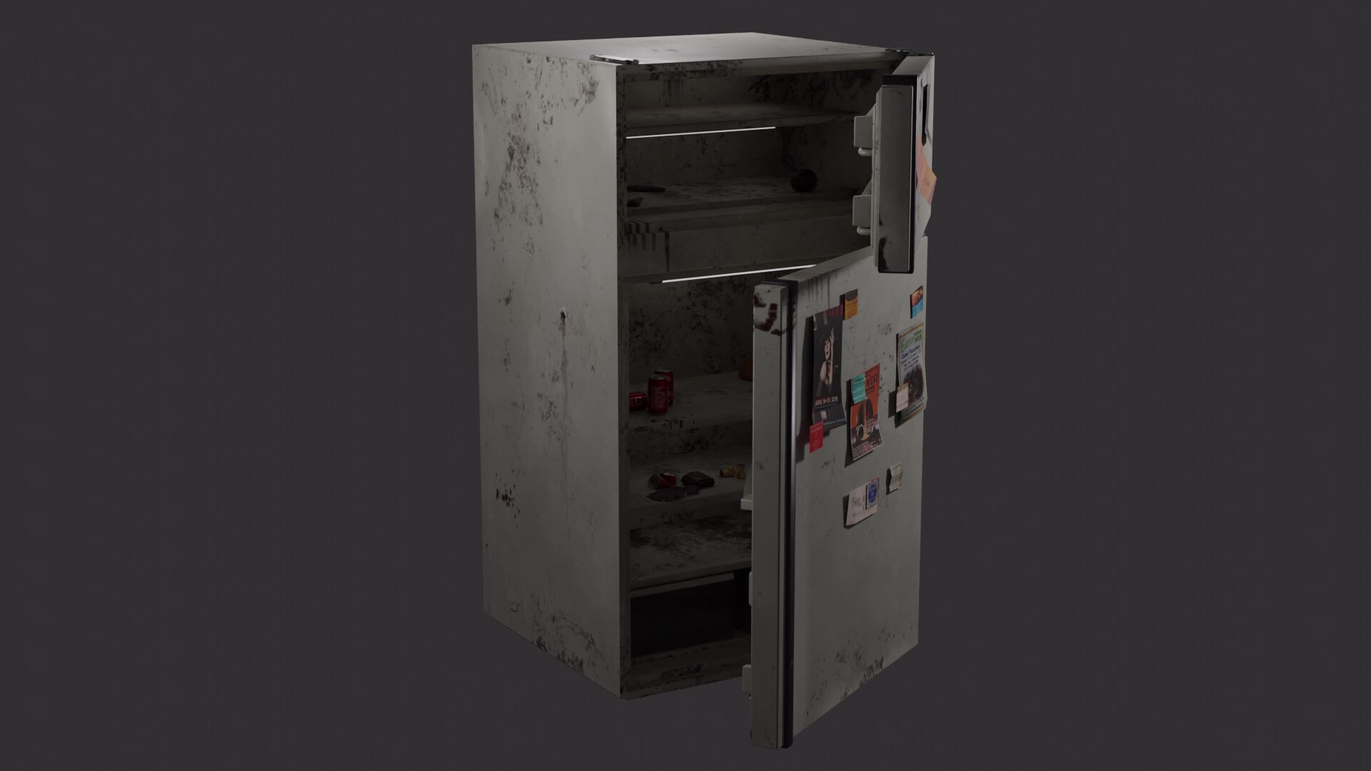 Artstation Prop Asset Old Fridge