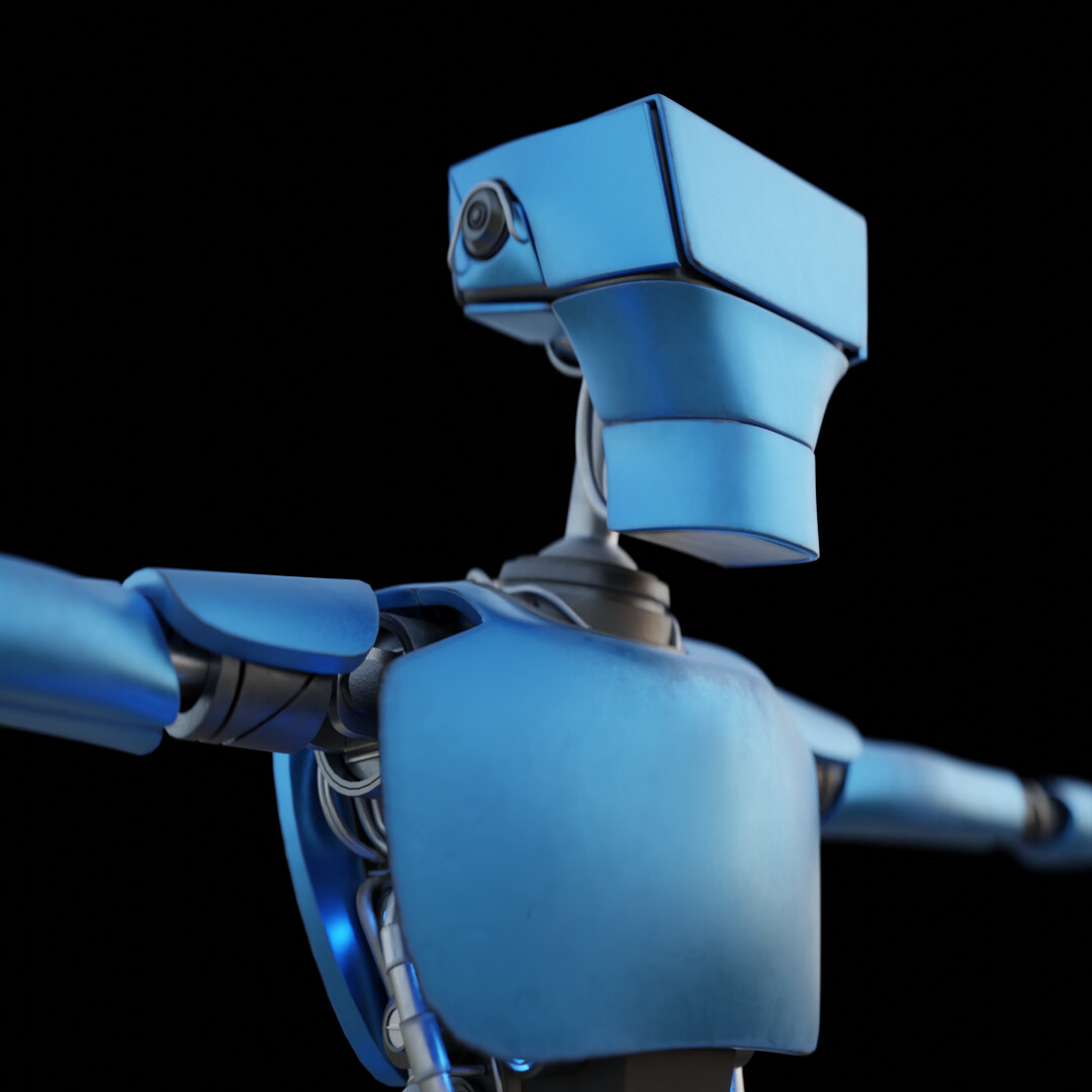 ArtStation - Futuristic Robot Character - 2021
