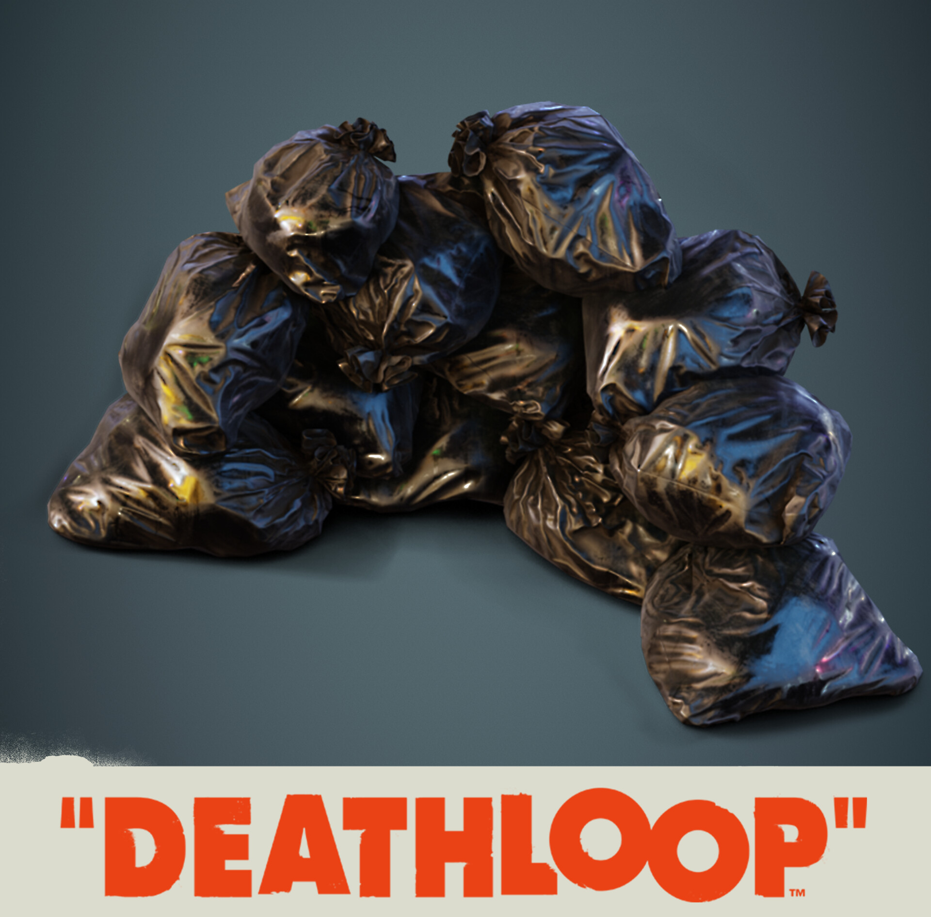 ArtStation Garbage Bags Deathloop Props