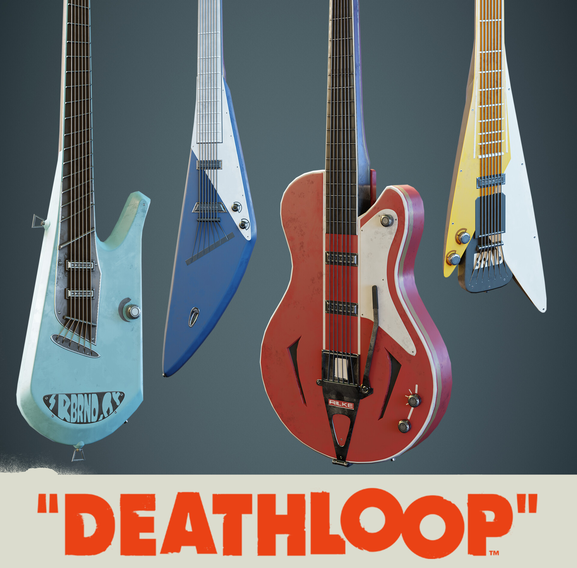 Guitars: Deathloop Props