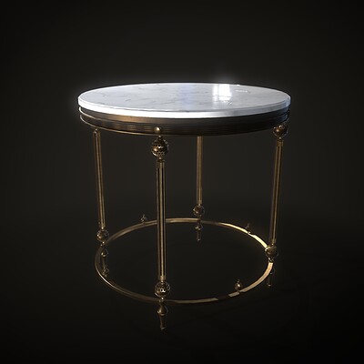 Empire/ Marble Gueridon