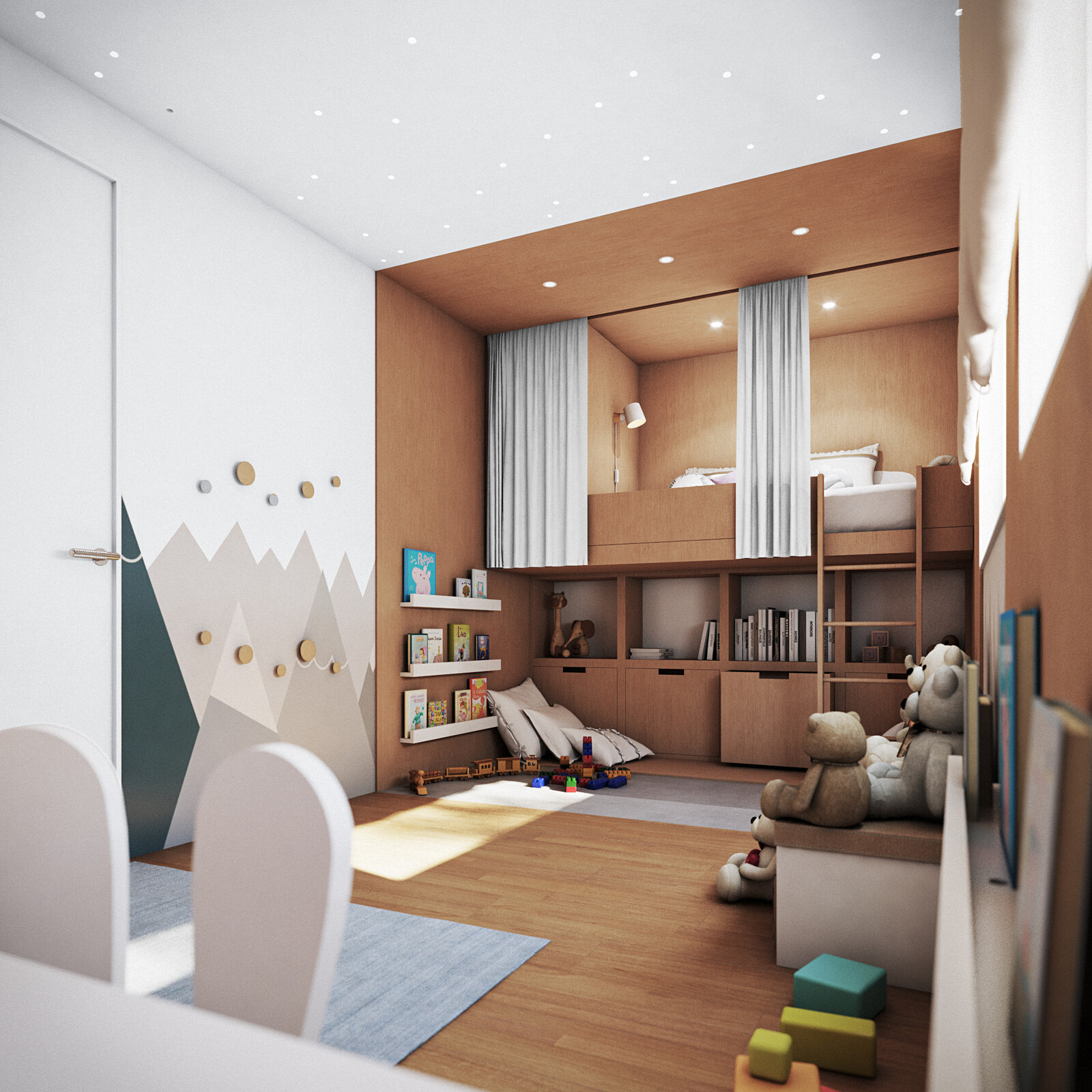 Child's room - Interior design and visualization