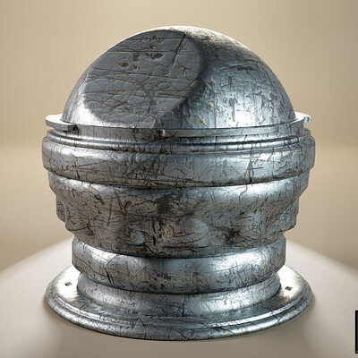 PBR - VERY UGLY DAMAGE METAL SURFACE, SCRATCHED - 4K MATERIAL