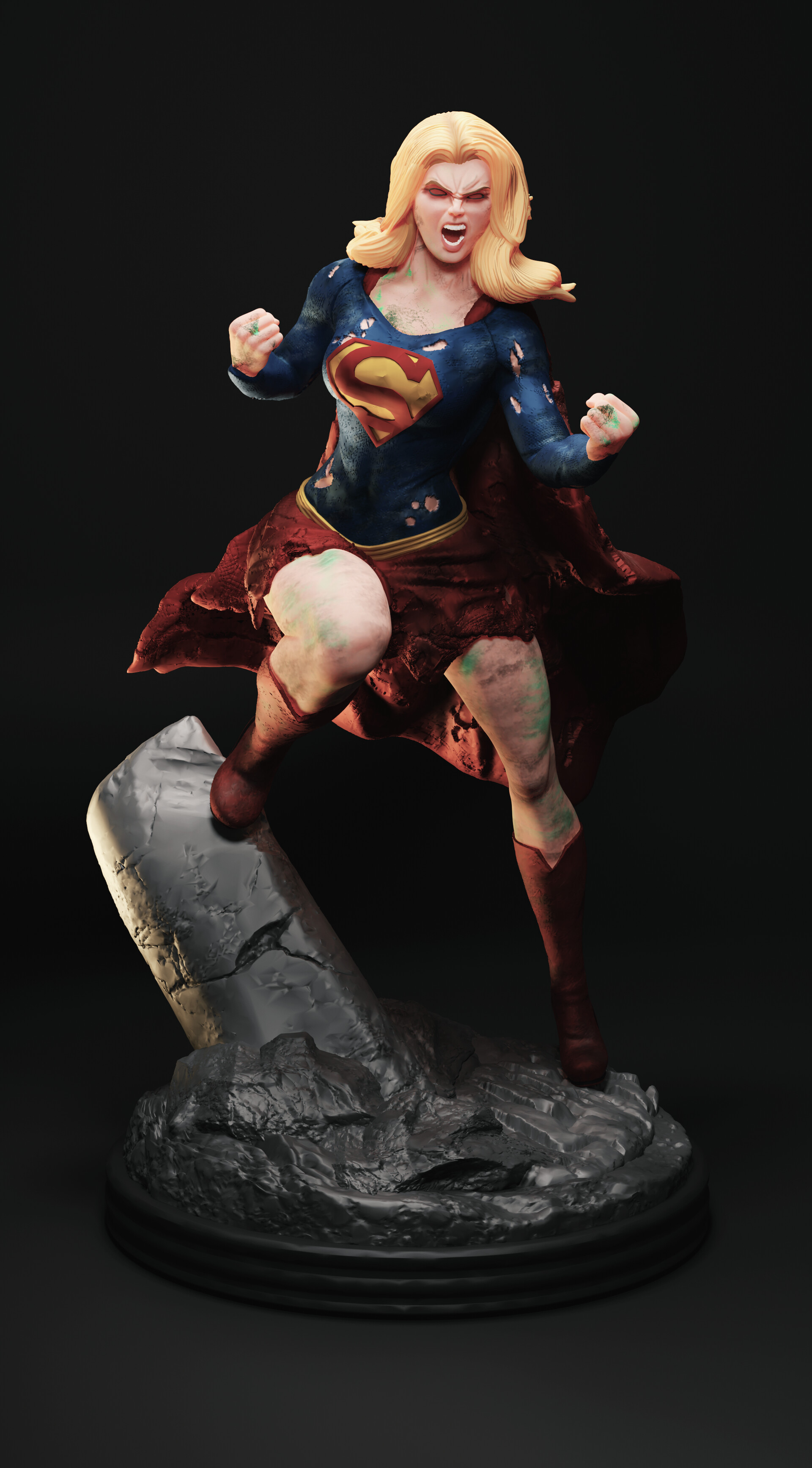 ArtStation - Supergirl's statue