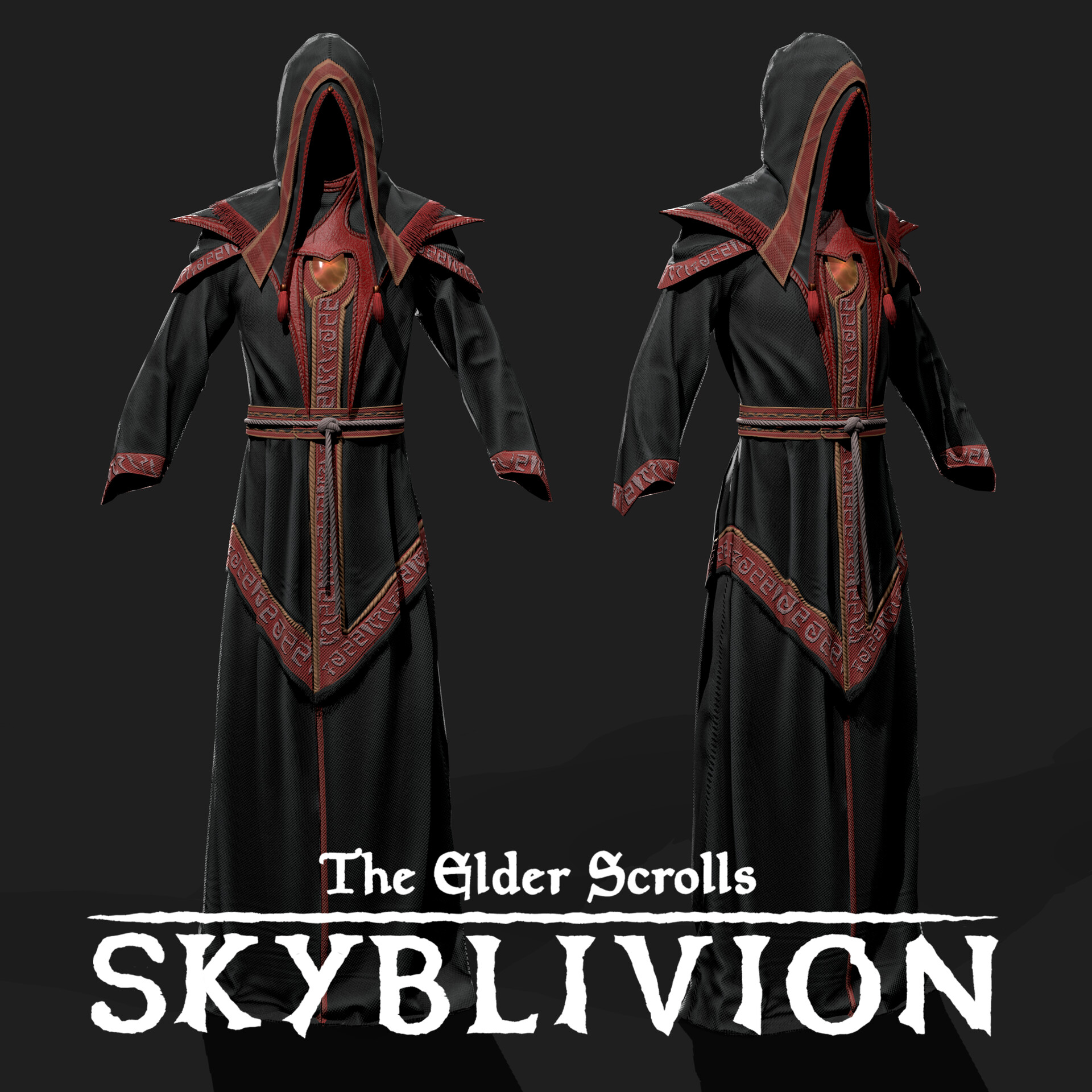 ArtStation - Dremora Mage Robe Set