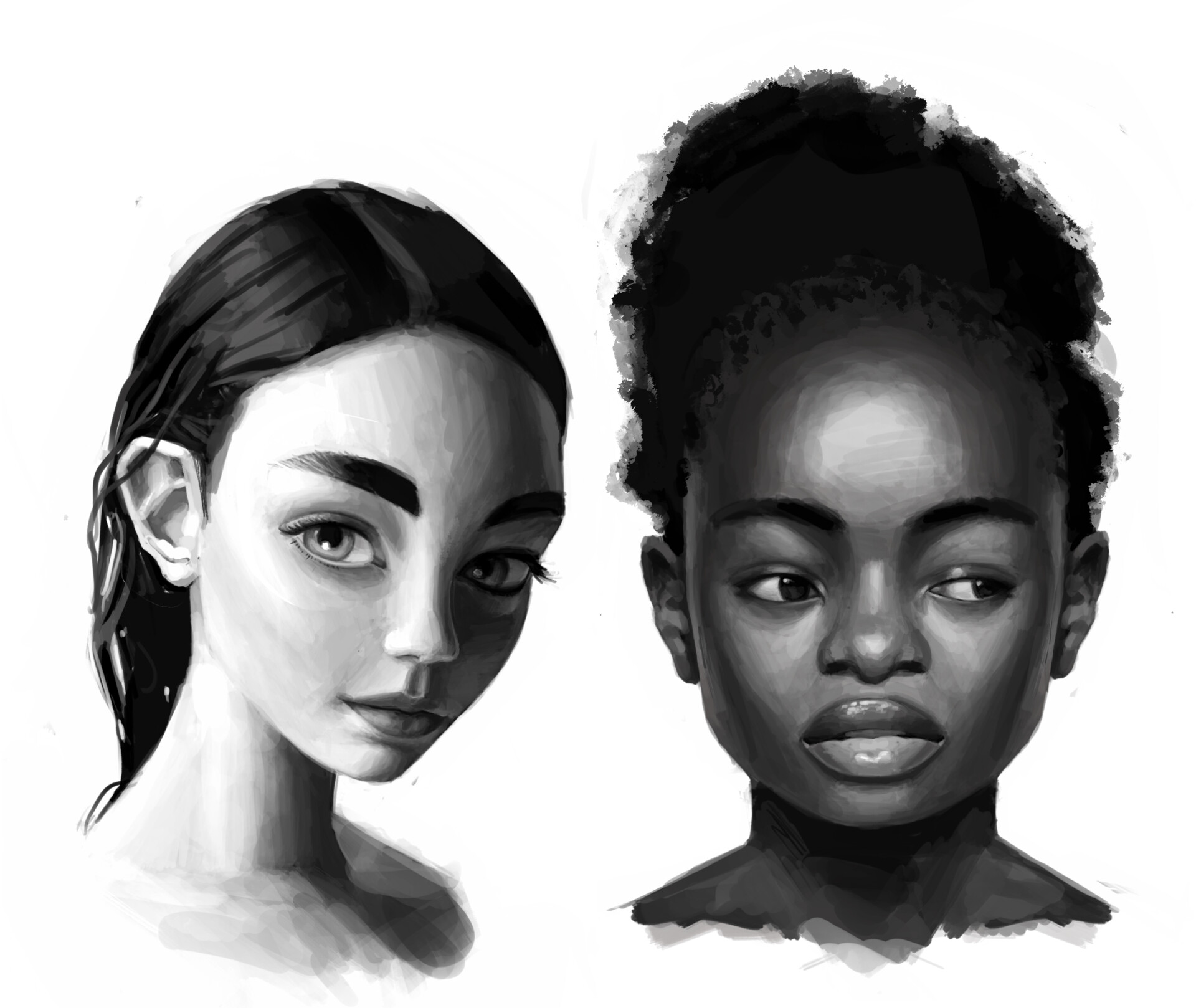 ArtStation - B&W Portraits