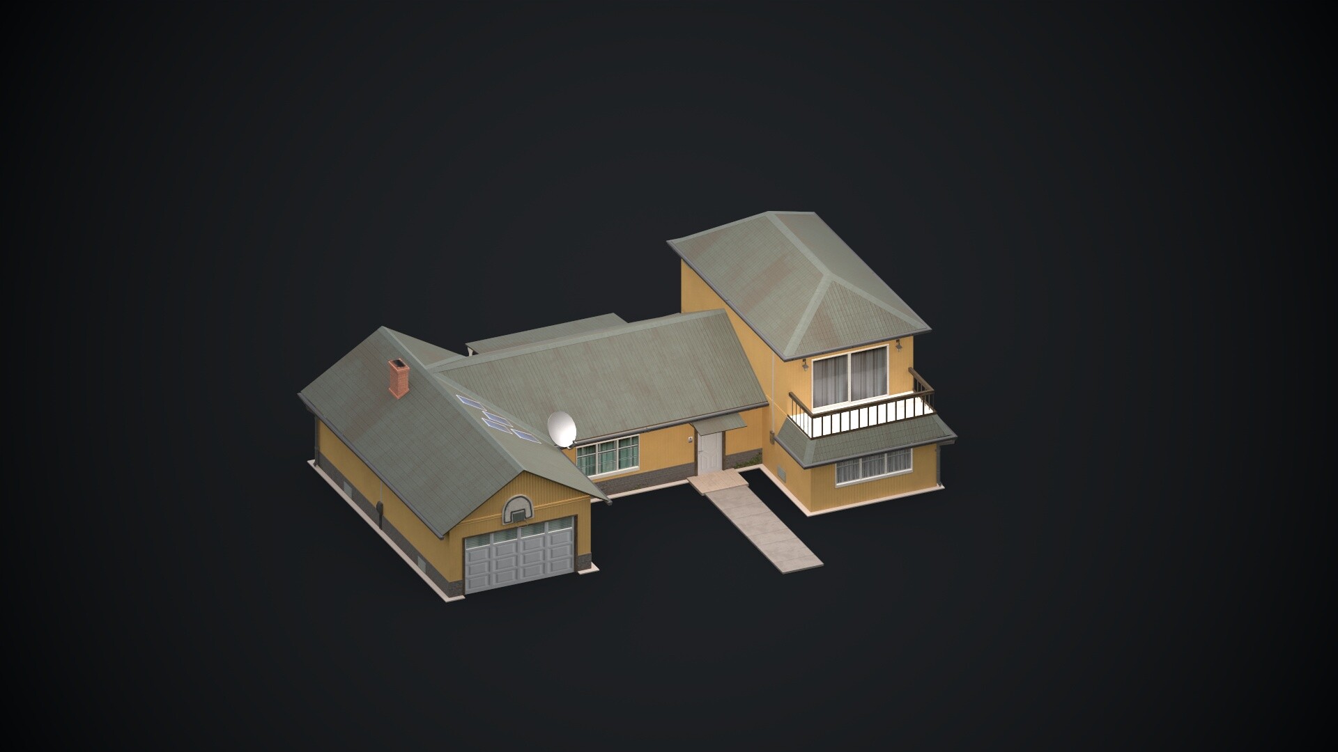 ArtStation - Smith Residence in boring style (Rick and Morty house)