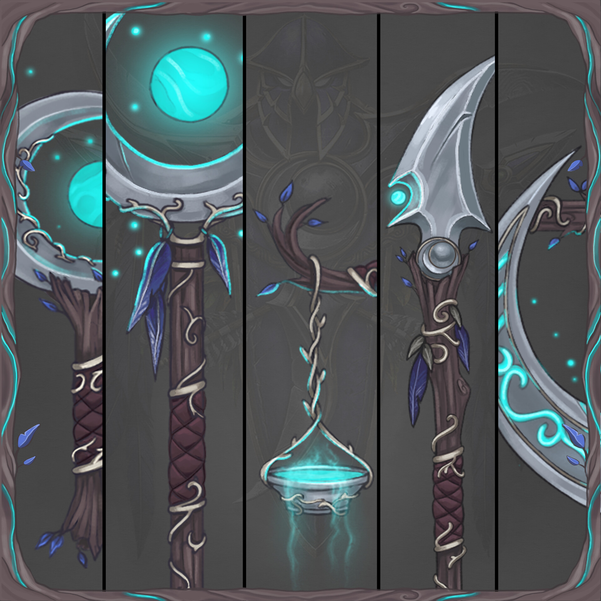 ArtStation - Night Elf Weapon Concepts