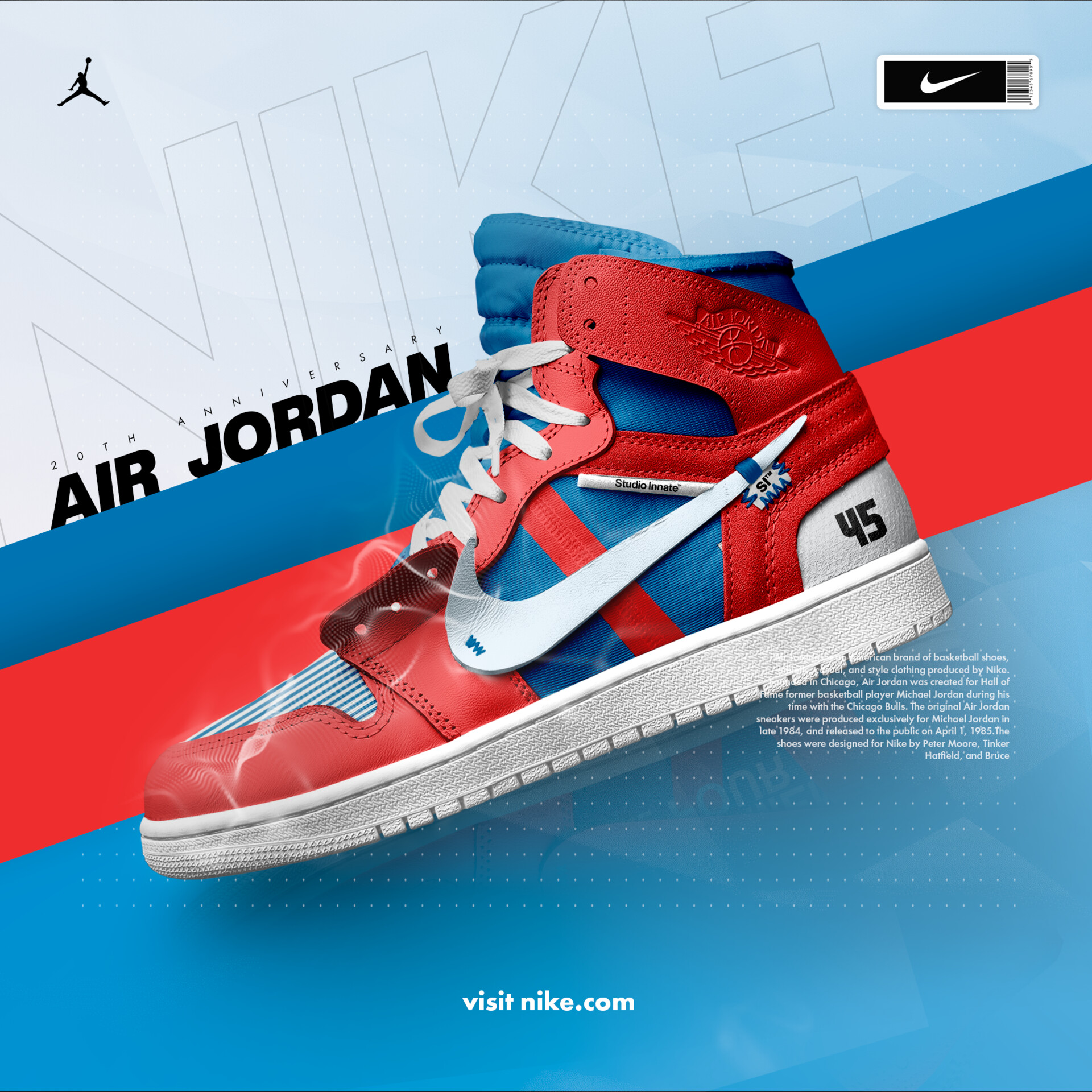 ArtStation - Nike Air Jordan - Poster Design // Entry for @studioinnate ...
