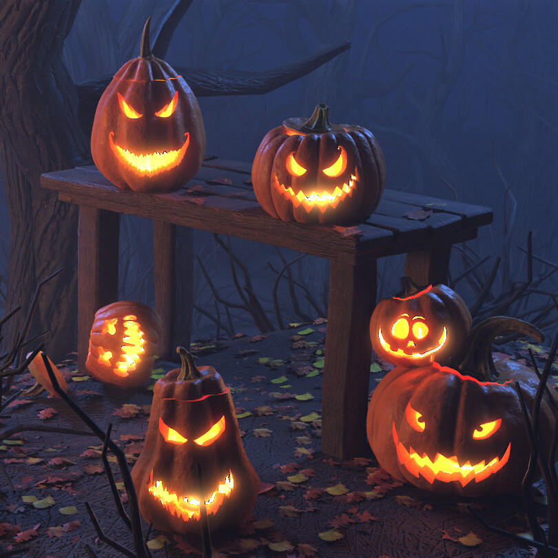 ArtStation - Halloween pumpkins