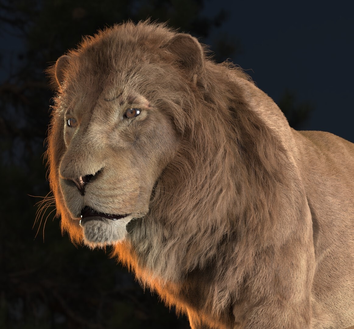 ArtStation - Lion Grooming.