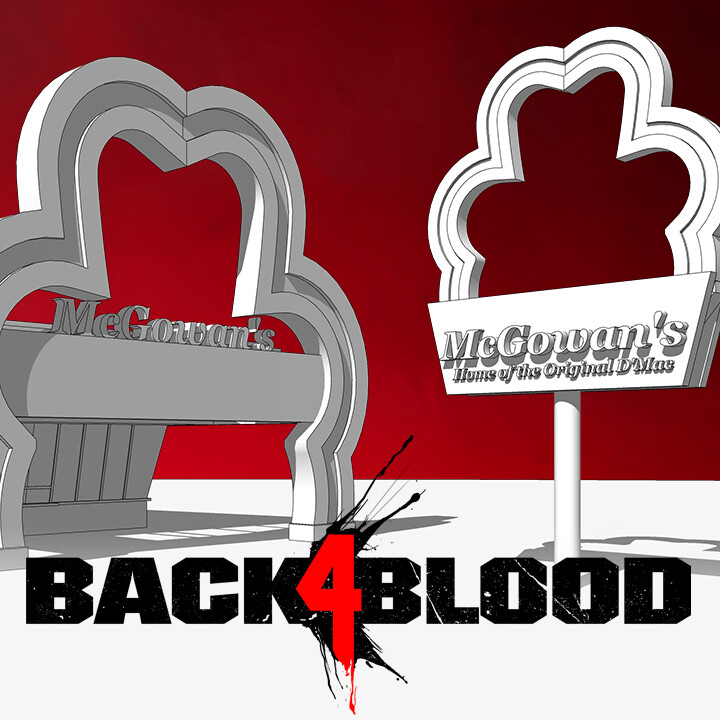 ArtStation Back 4 Blood Finleyville—McGowan's Fastfood
