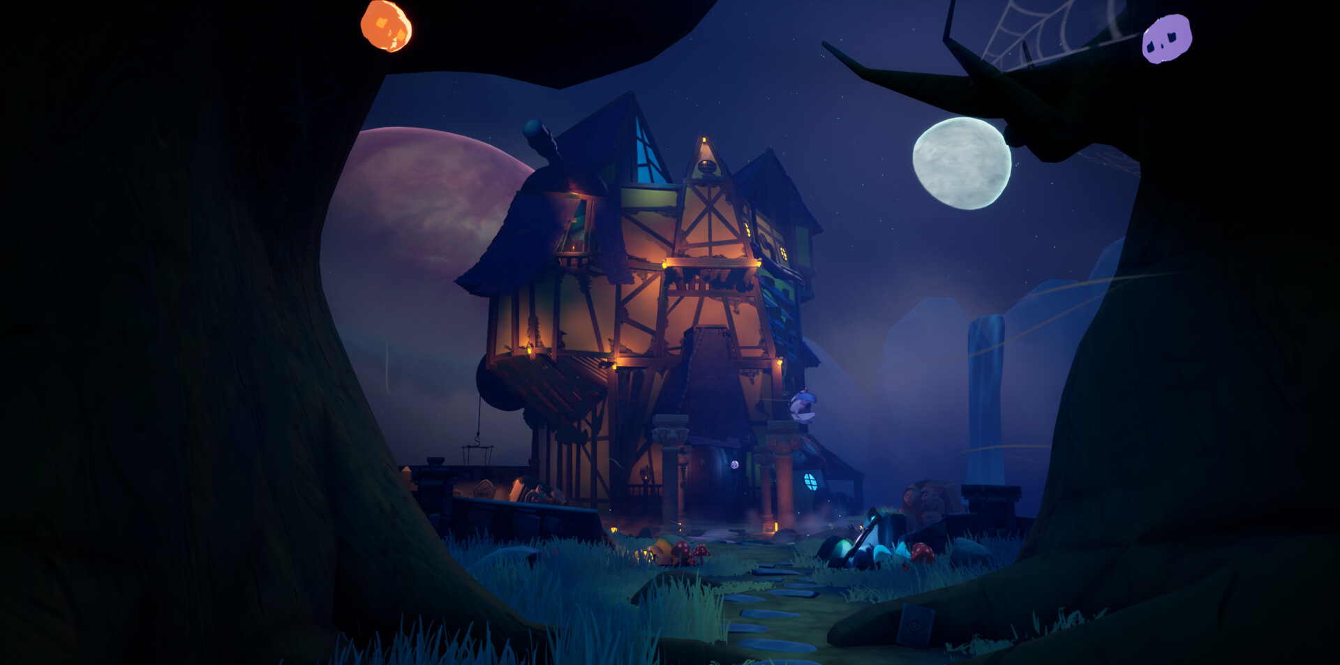 ArtStation - Stylized Spooky House Environment