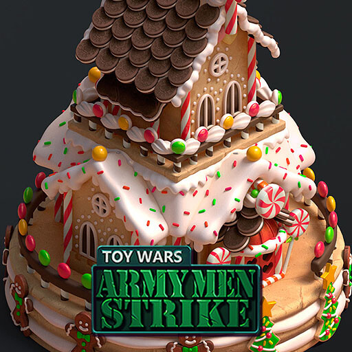 Army Men Strike - Gingerbread house