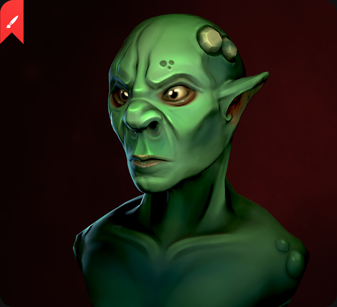 ArtStation - Orc Bust