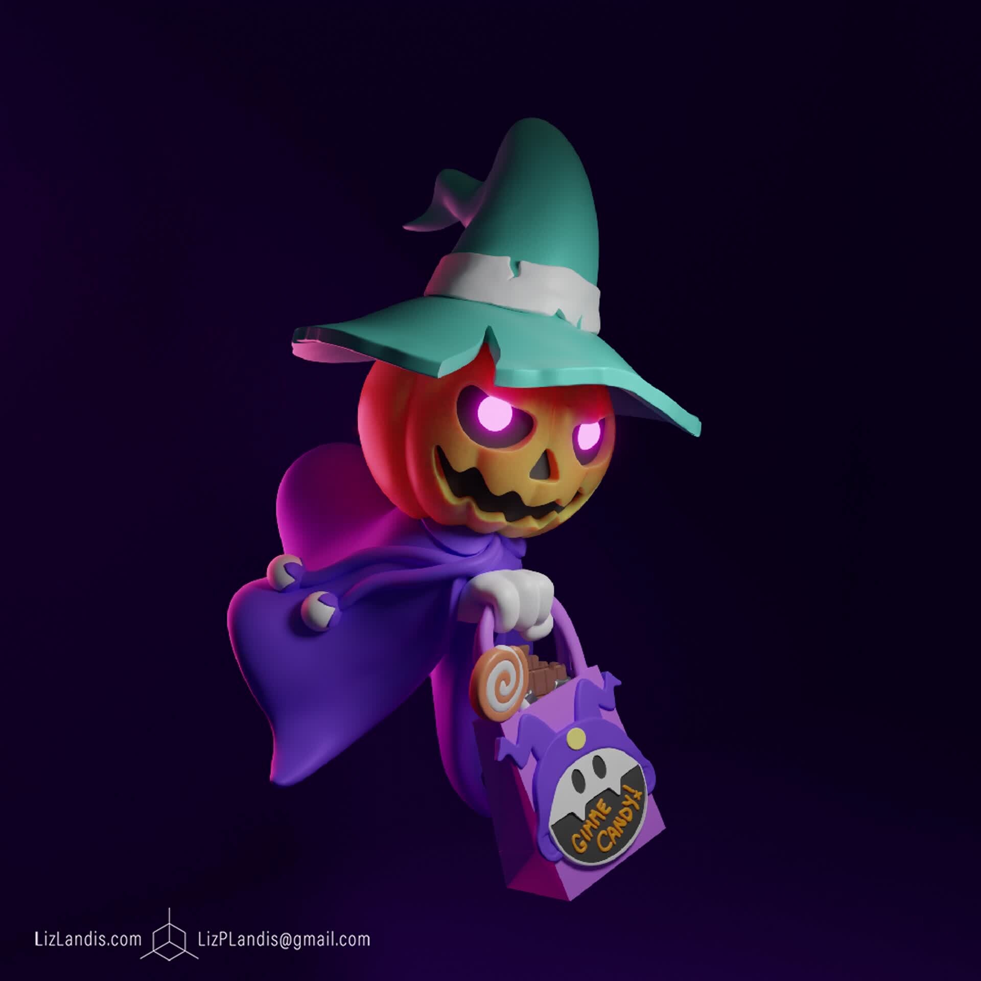 ArtStation - Trick or Treat Pyro Jack