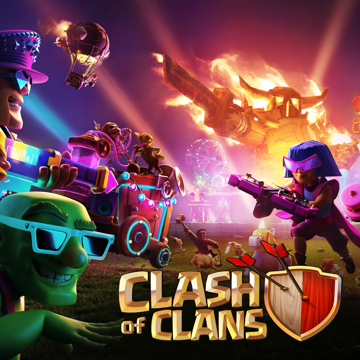 ArtStation Clash of Clans “9th Anniversary Loading Screen”