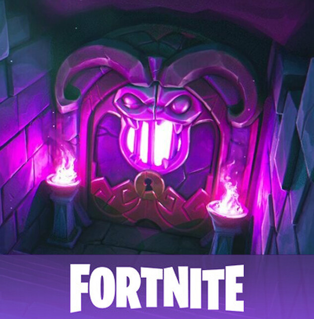 ArtStation - Fortnite - Event Loading Screens - Dungeon Door