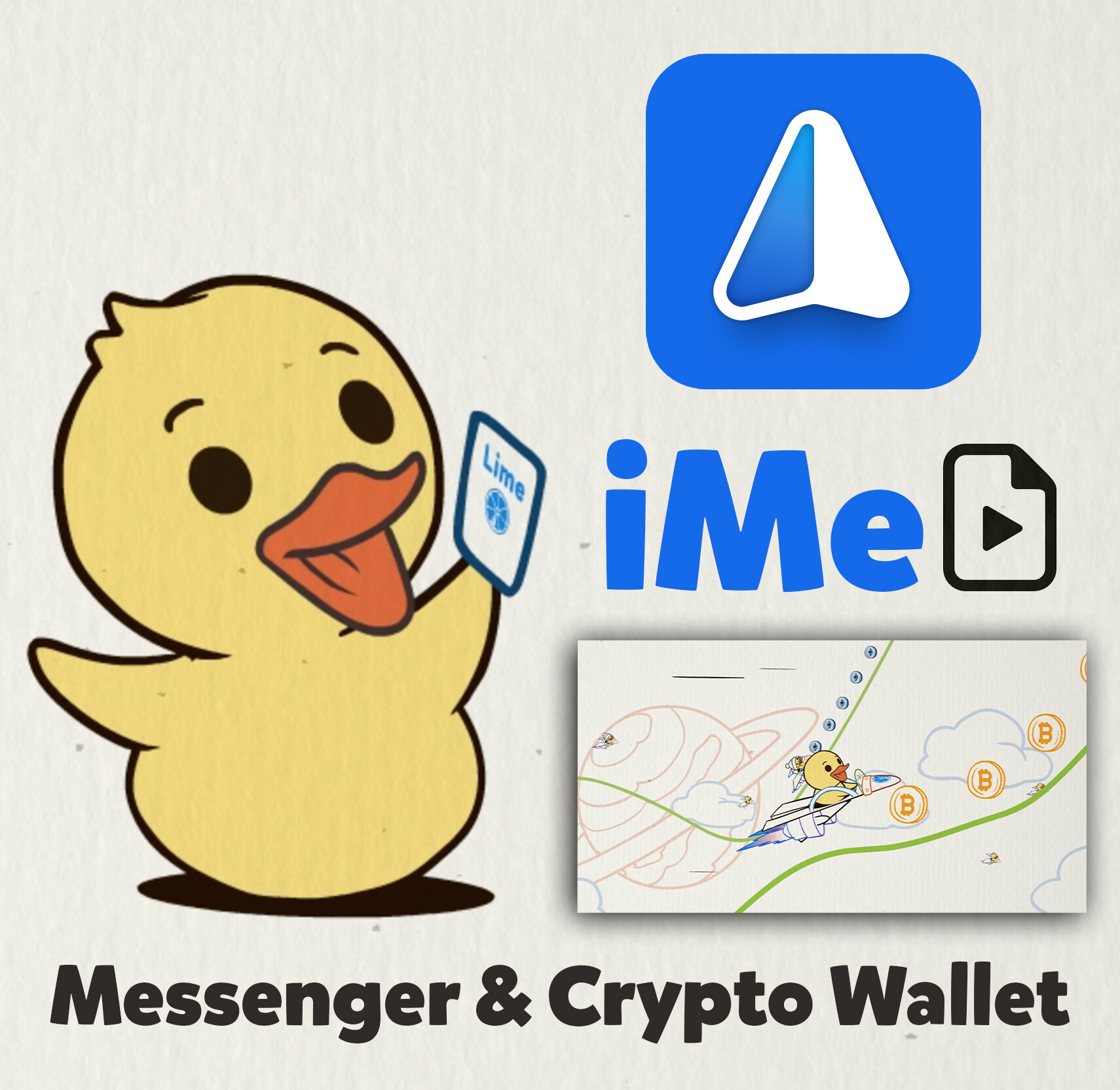 ime messenger & crypto wallet