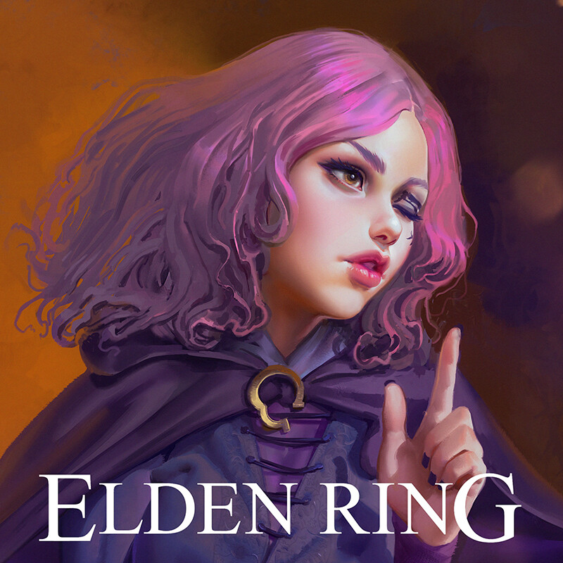 Amazing fan art of Ranni and Melina from Elden Ring