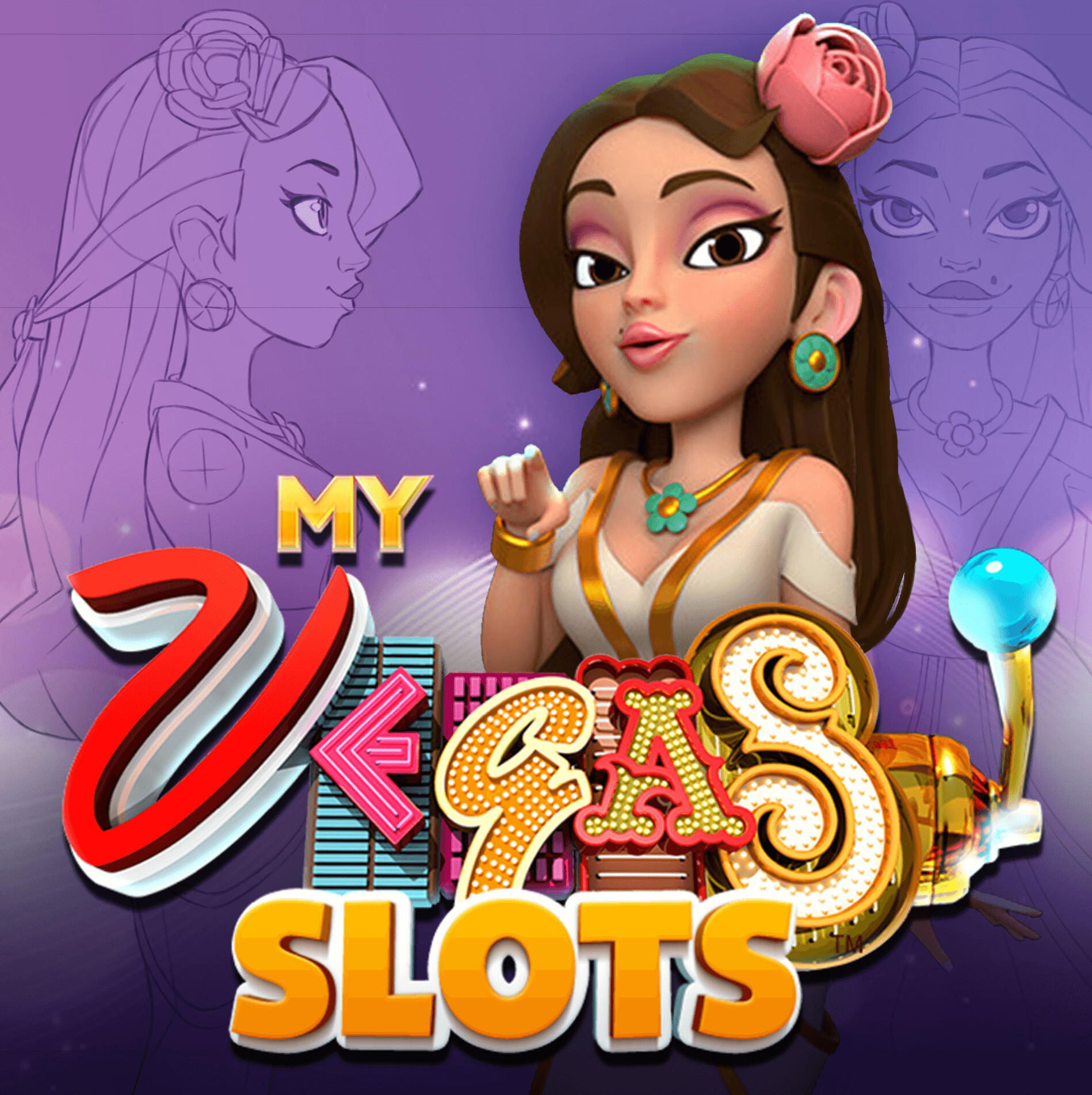 ArtStation - Character Design for My Vegas Slots