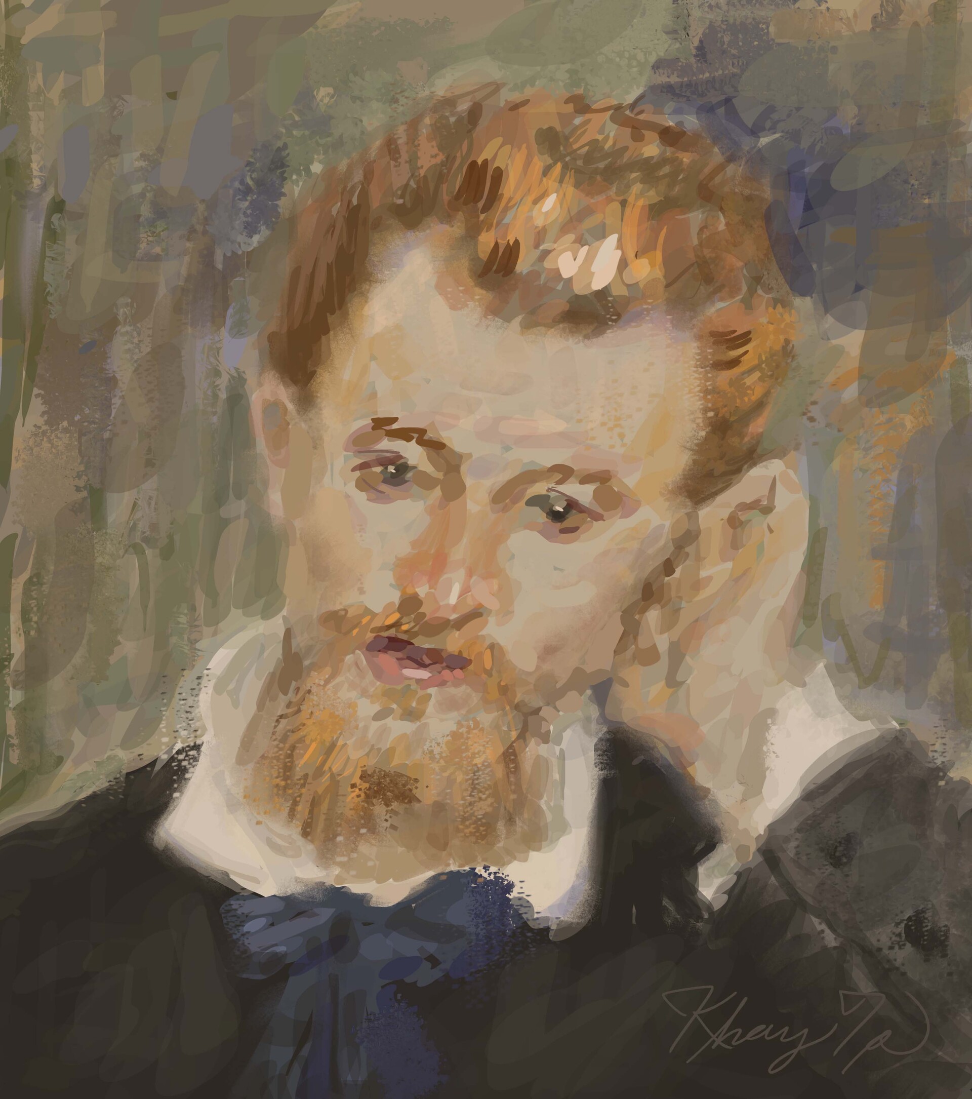 Master copy of "Portrait of Eugène Murer"