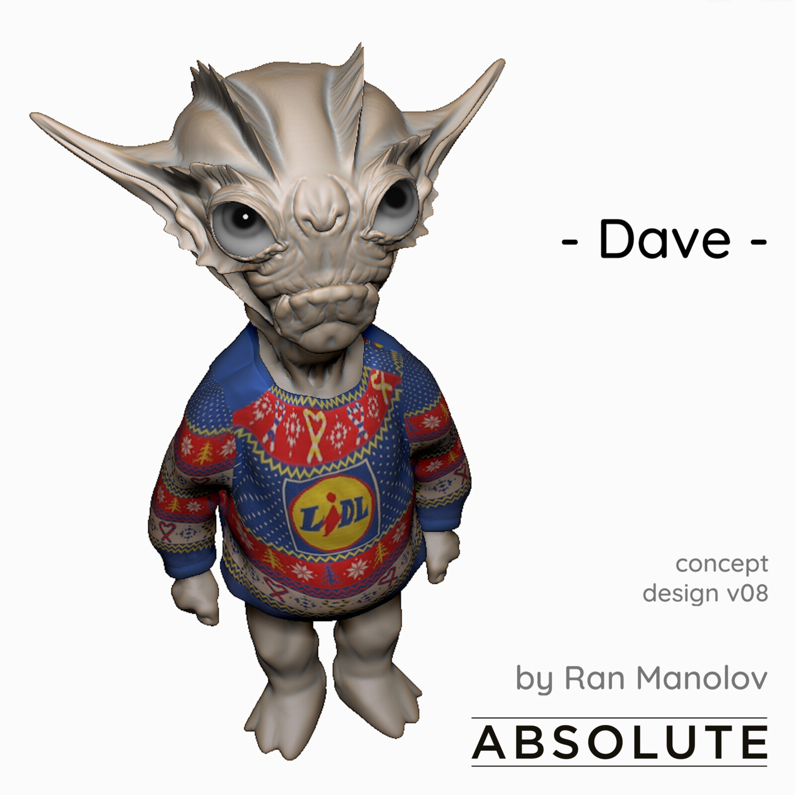 Dave the alien - Concept Design - v08