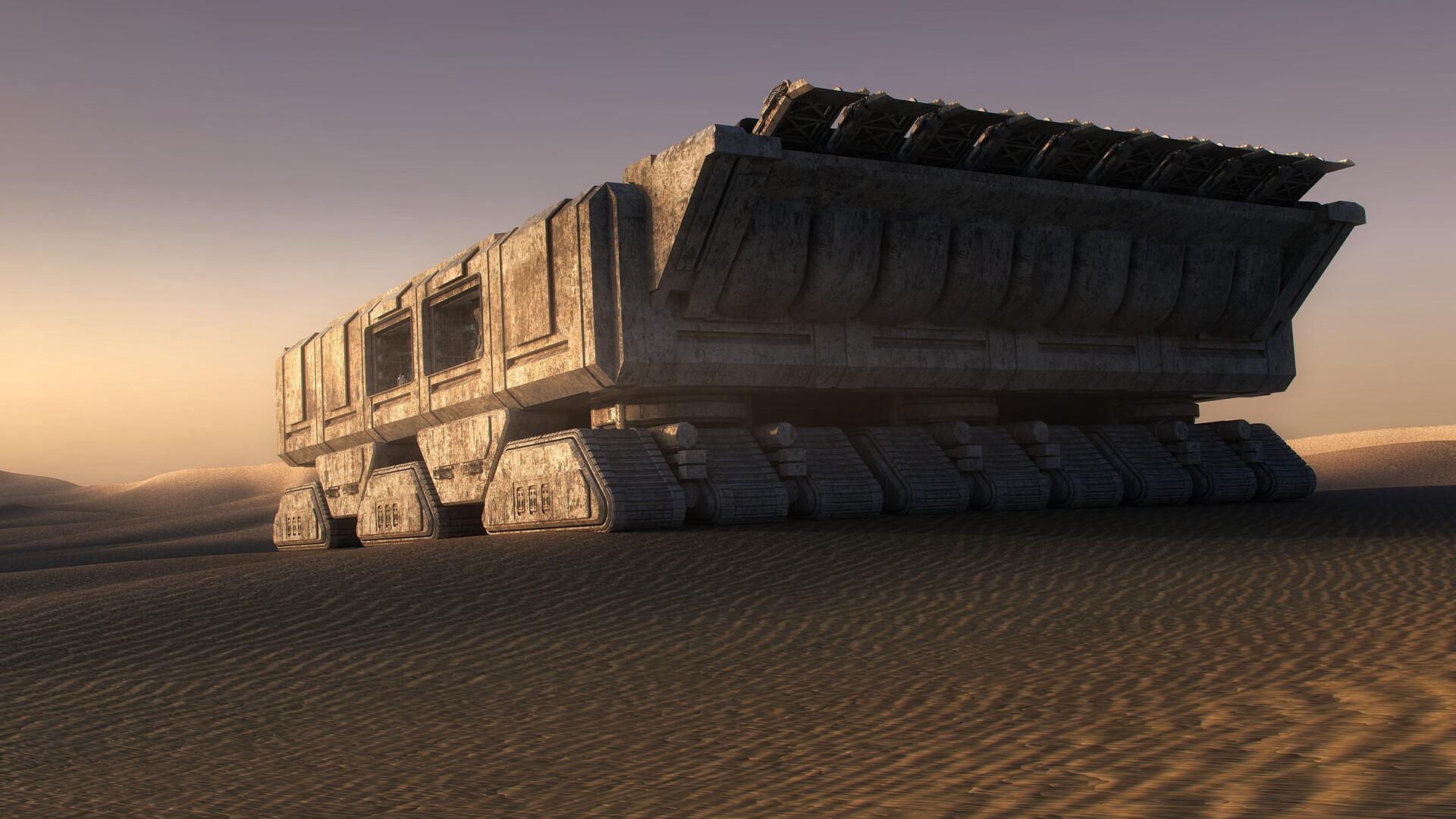 ArtStation - Dune - Spice Harvester and Carryall