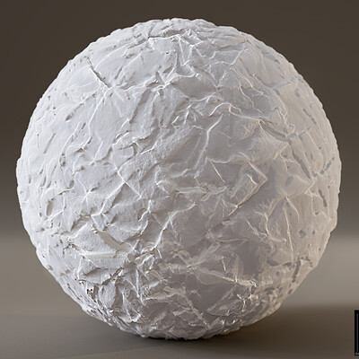 PBR - WRINKLED, CRUMPLED PAPER - 4K MATERIAL