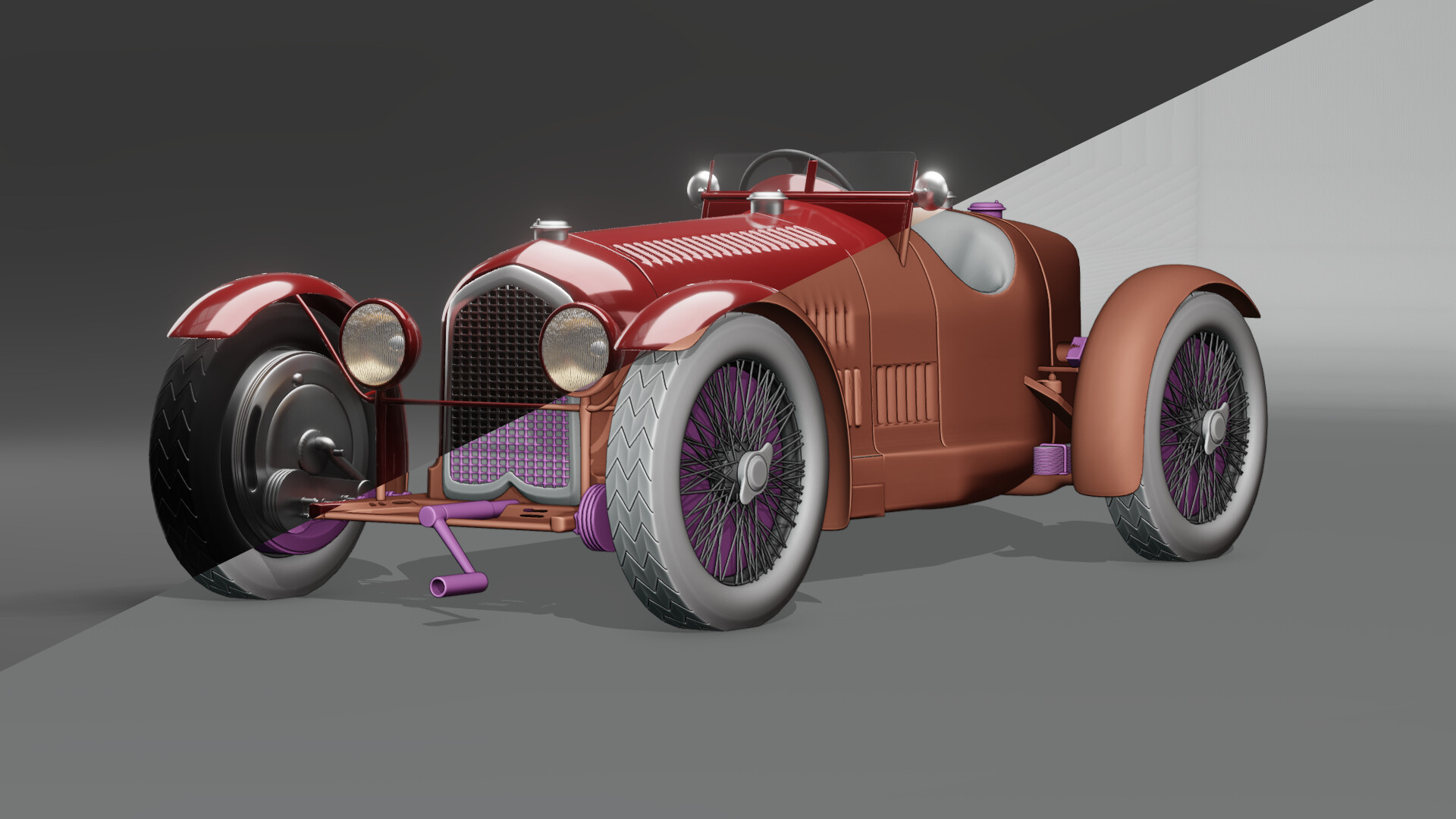 ArtStation - Vintage Car Render - Blender 2.93