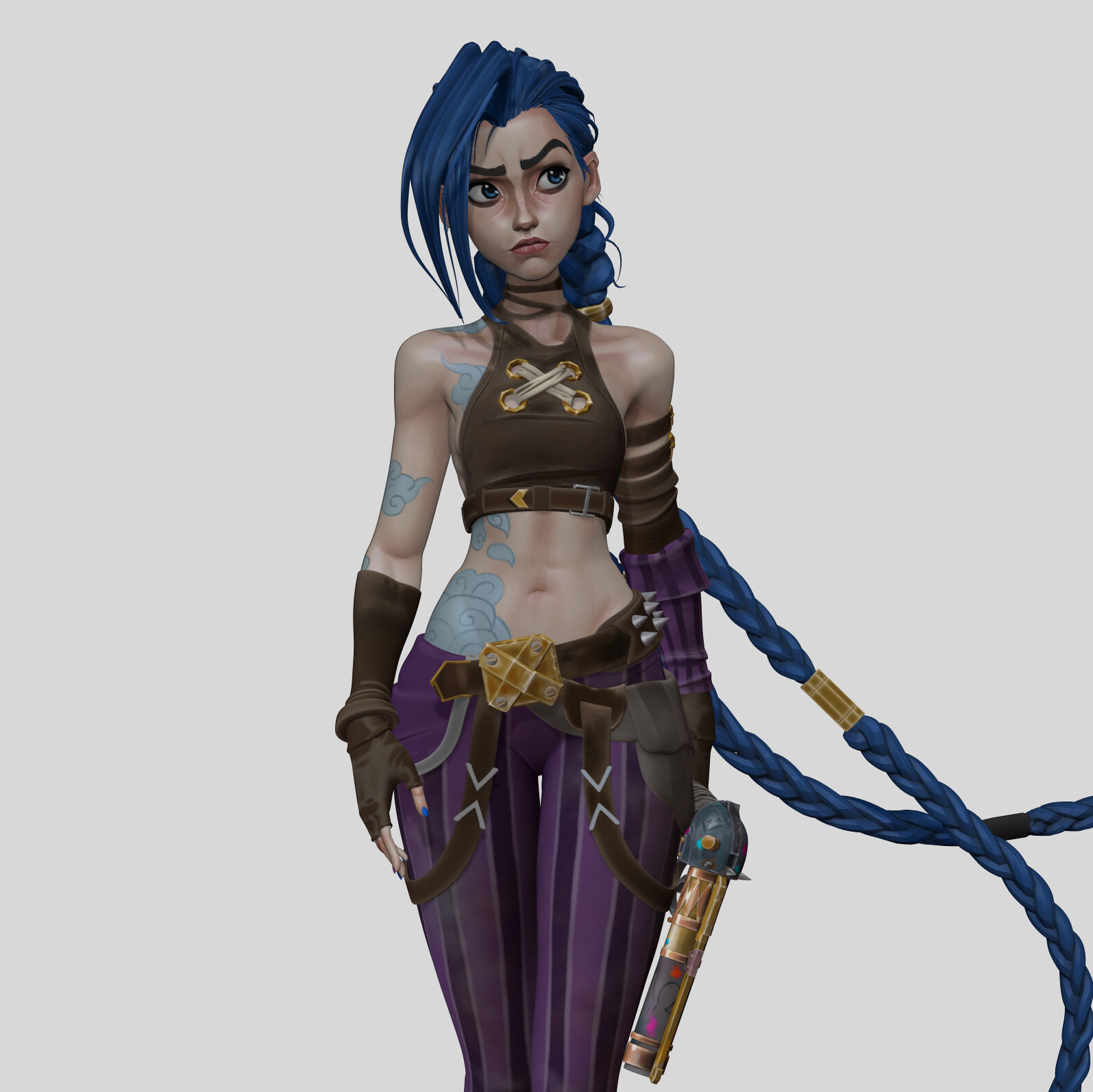 ArtStation JINX WORK IN PROGRESS