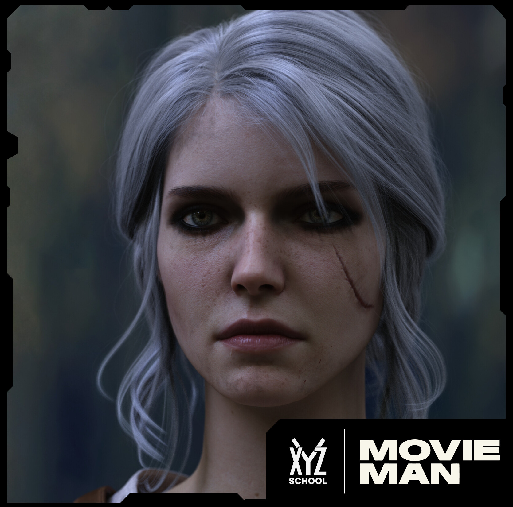 ArtStation - CG Portrait - Ciri / BLU1304 / XYZ School