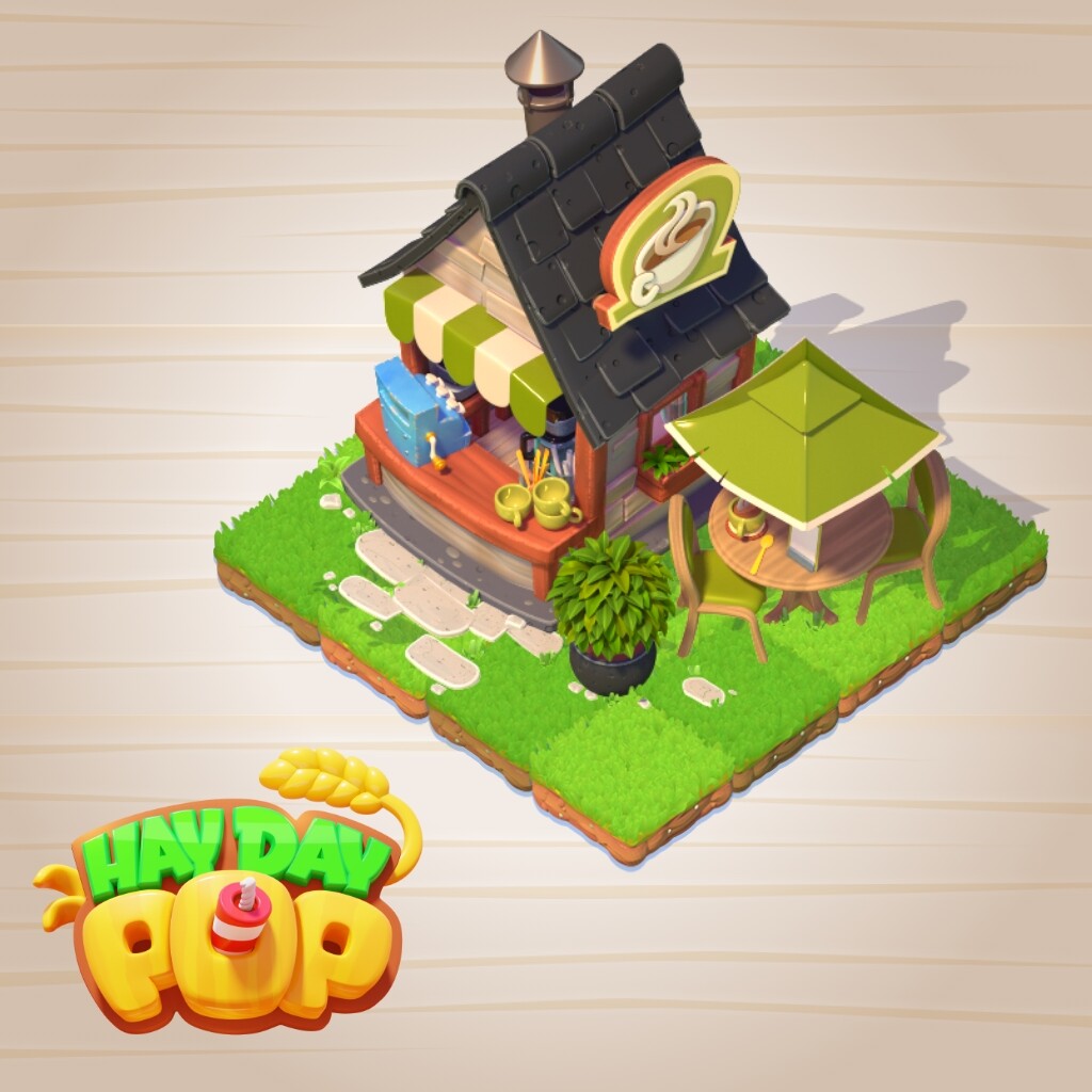 ArtStation - Hay Day Pop: Coffee Shop Deco Set 5