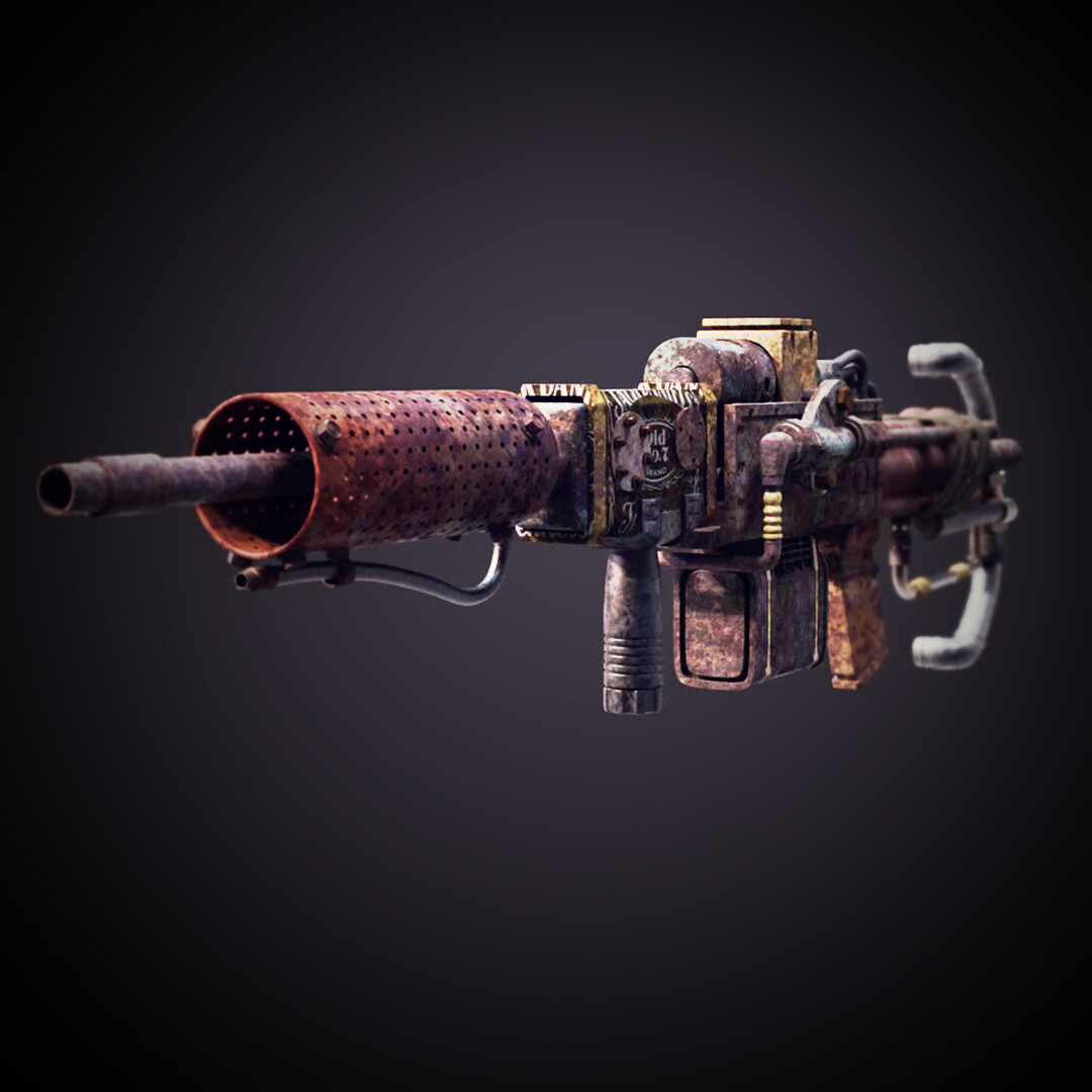 ArtStation - Post apocalyptic Scavenger - Rifle