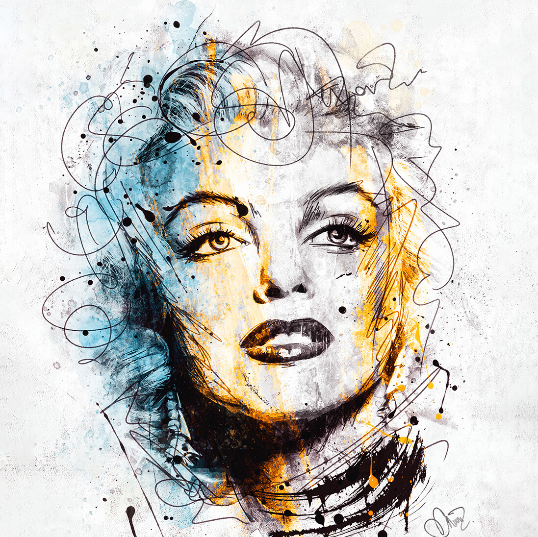 ArtStation - Marilyn Monroe (ARTmosfera style)