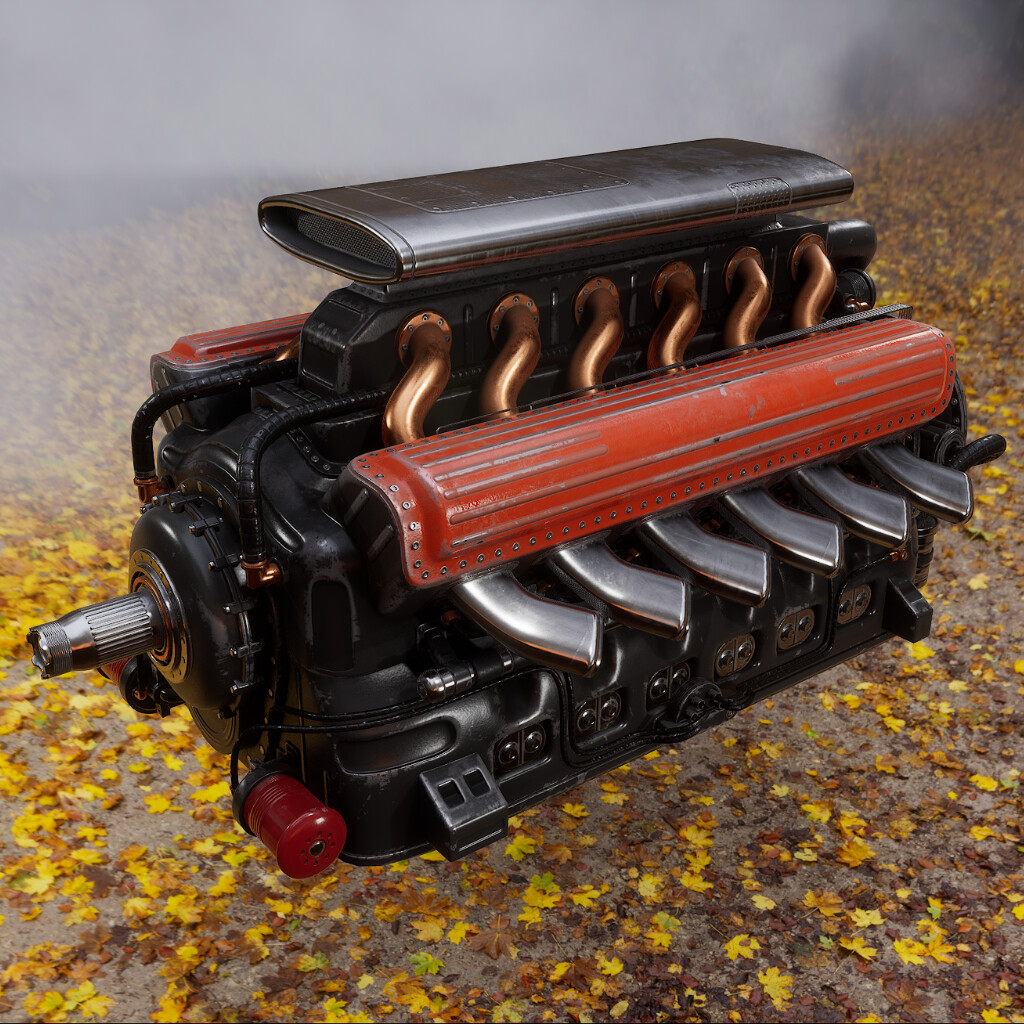 ArtStation Custom V12 Engine