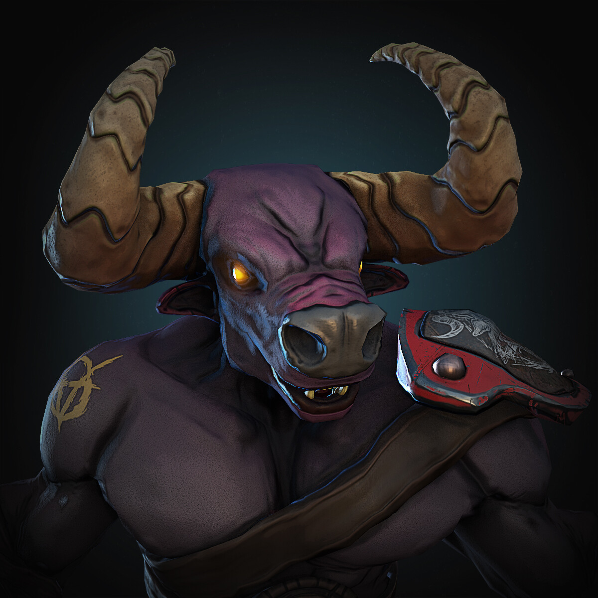 ArtStation - Minotaur |stylized low-poly character