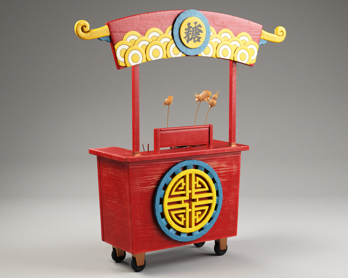 ArtStation Chinese Food Cart artstation-chinese-food-cart